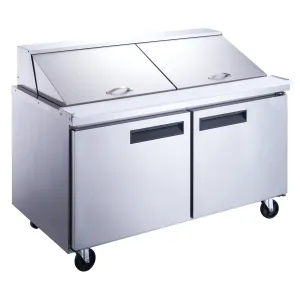 Chef AAA - TSP60M Commercial 60" 24 Pan Salad Sandwich Food Prep Table Refrigerator Mega Top