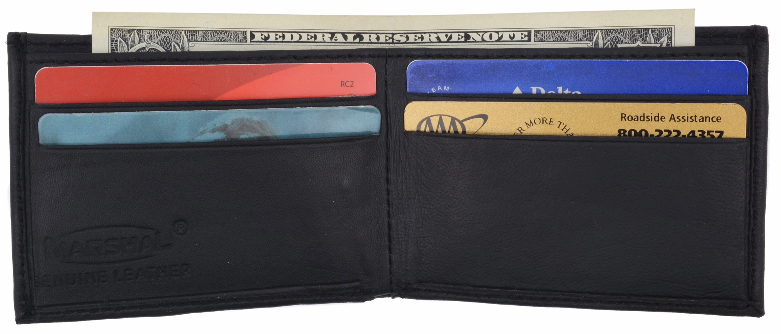 Children/Kids Slim Black Leather Lamb Mini Bifold Wallet 85 Limited Stock Alert
