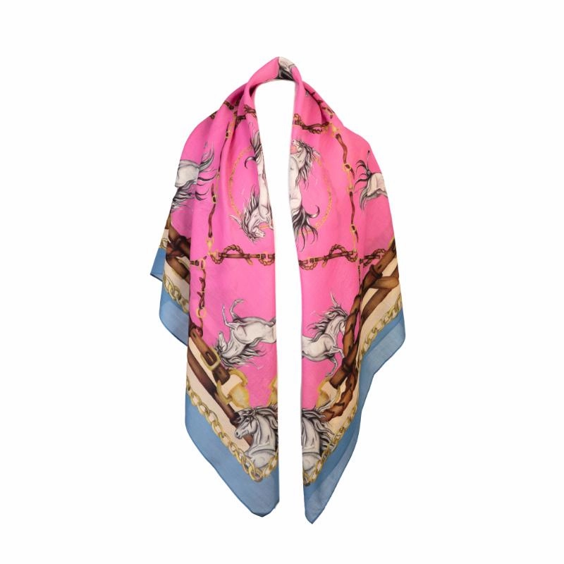 Clare Haggas Rearing To Go Wool Silk Shawl - Hot Pink Hot Discount Deal Hot Clearance Now