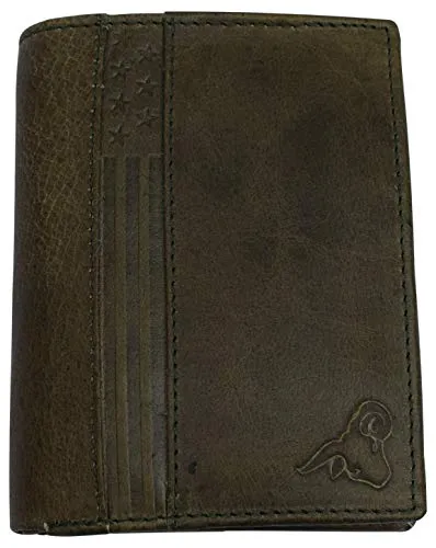 Sweet Deal Inside Clearance Sale Rfid Blocking Genuine Leather Badge Holder Bifold Wallet Usa Series