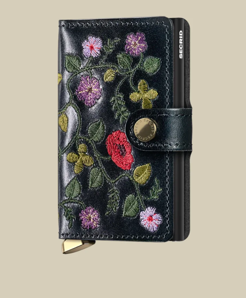Secrid Premium Stitch Floral Miniwallet Hot Offer Inside Trending Now Discount