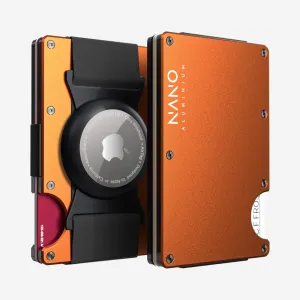 Limited Stock Deals Dont Miss Big Savings Airtag Cash Strap Wallet (Ventura Orange)