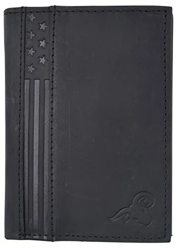 Rfid Blocking Bifold Usa Wallet For Men Leather Extra Capacity Mens Bifold Wallet W/ Vertical Design Online Exclusive Deal
