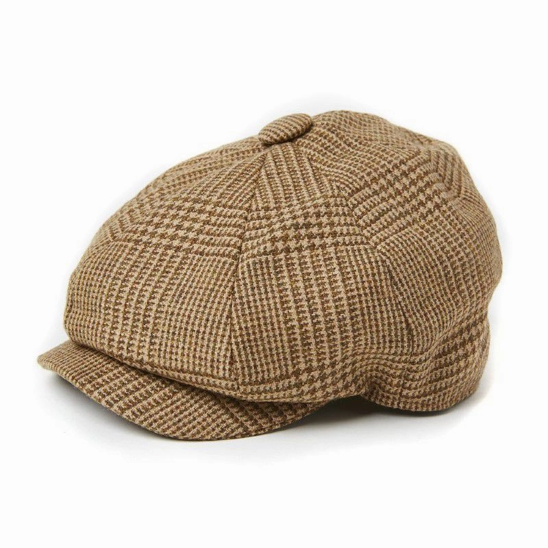 Holland Cooper Baker Boy Ladies Tweed Cap - Tawny Grab Save Today