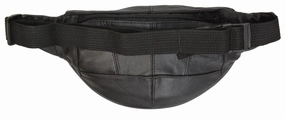 Black Leather Unisex Fanny Pack Waist Bag Hip Pouch Clip Belt Cell Phone Holder By Marshal Todays Special Picks