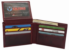 Wallets For Men Genuine Cowhide Leather Rfid Blocking Bifold Wallet With 2 Id Windows Instant Hot Deal Online Exclusive Offer