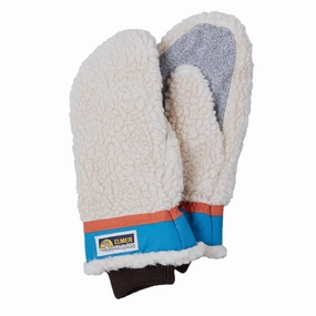 Elmer Gloves Wool Pile Mitten Beige / Blue Mega Sale Now Grab the Deal Now