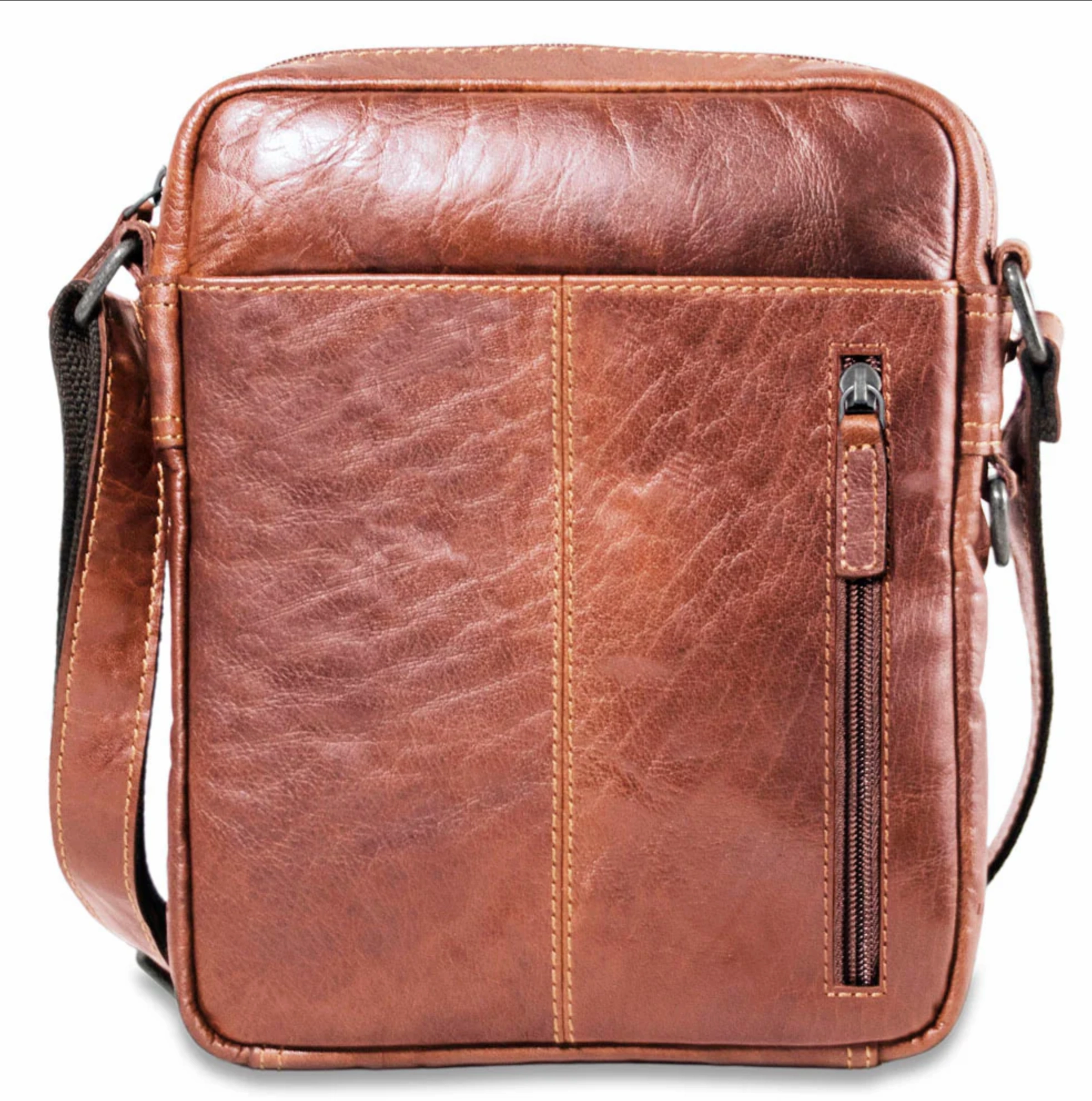 Jack Georges Voyager Slim Crossbody W/Zippered Front Pocket Gift Ideas Galore