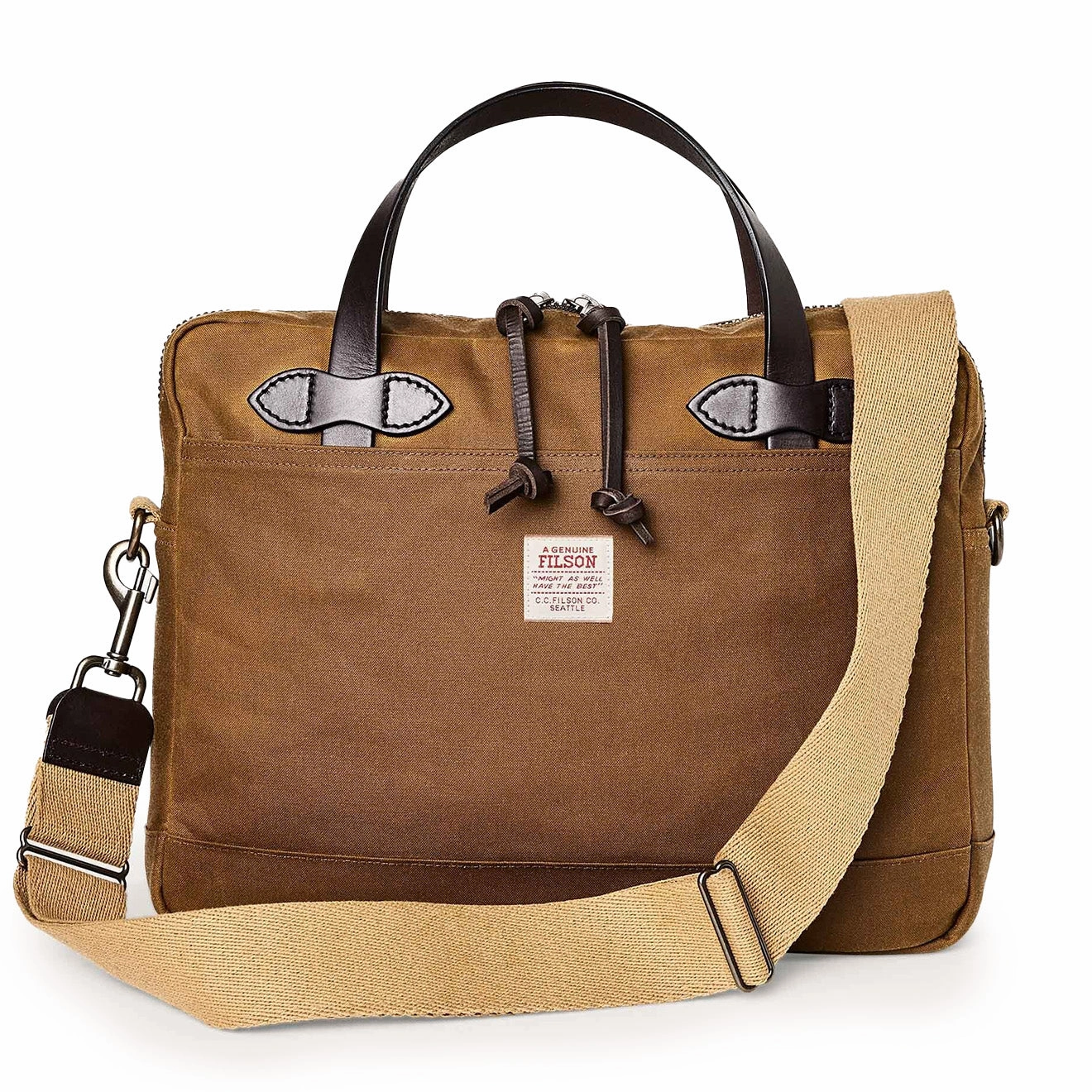 MustHave Deal Hot Offer Ending Soon Filson Tin Cloth Compact Briefcase Dark Tan