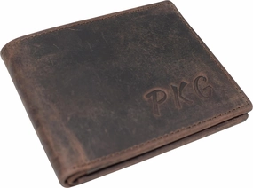 Mega Hot Offer Trending Offer Today Personalized 100% Rfid Men'S Slim Classic Bifold Credit Card Id Vintage Leather Wallet