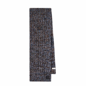 Paul Smith Men Chunky Knitted Twist Scarf Grey Special Occasion Discount Big Clearance Event