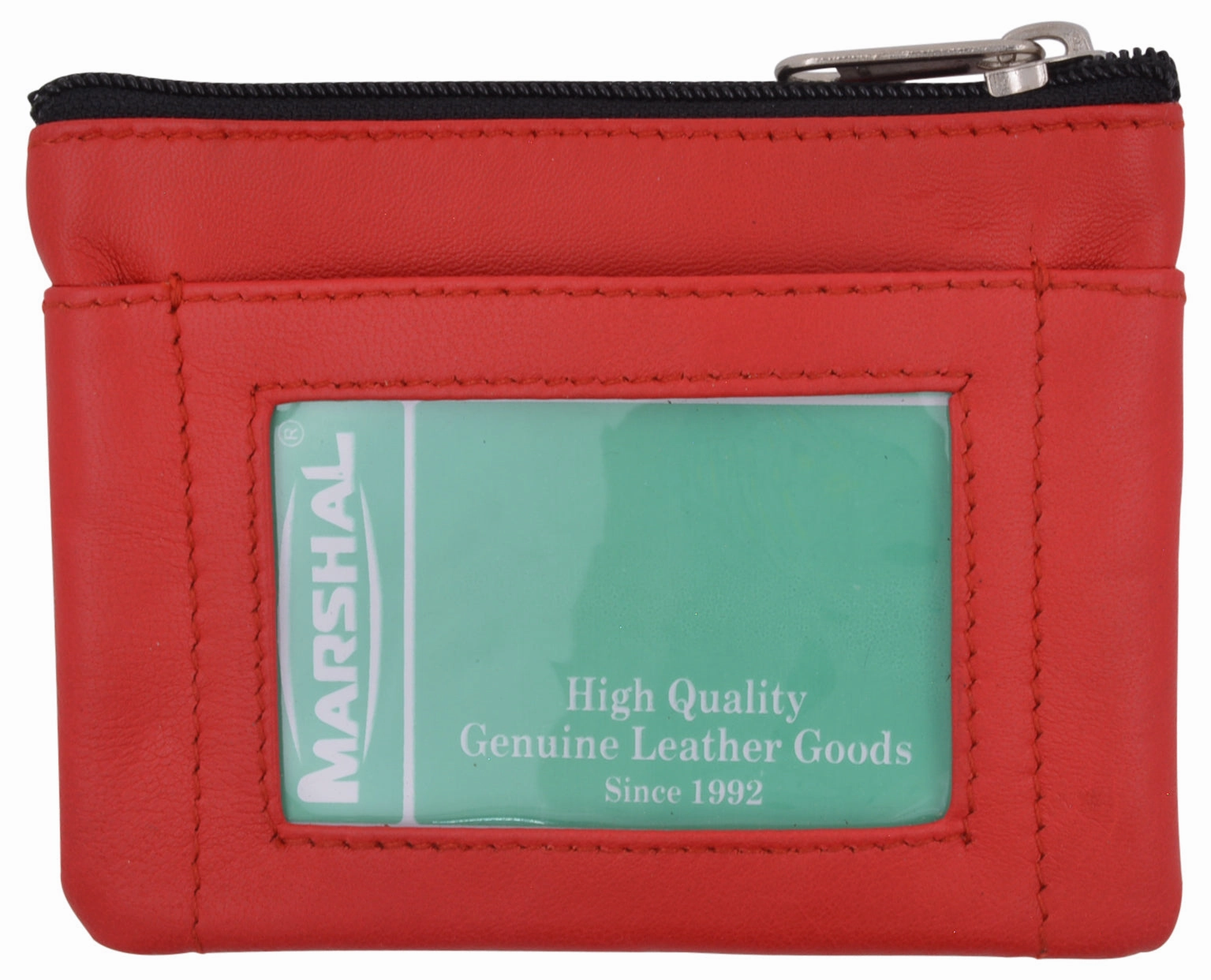Shop Smart Save Genuine Leather Coin Change Purse With Front Id Window & Key Ring 710 Assorted Color