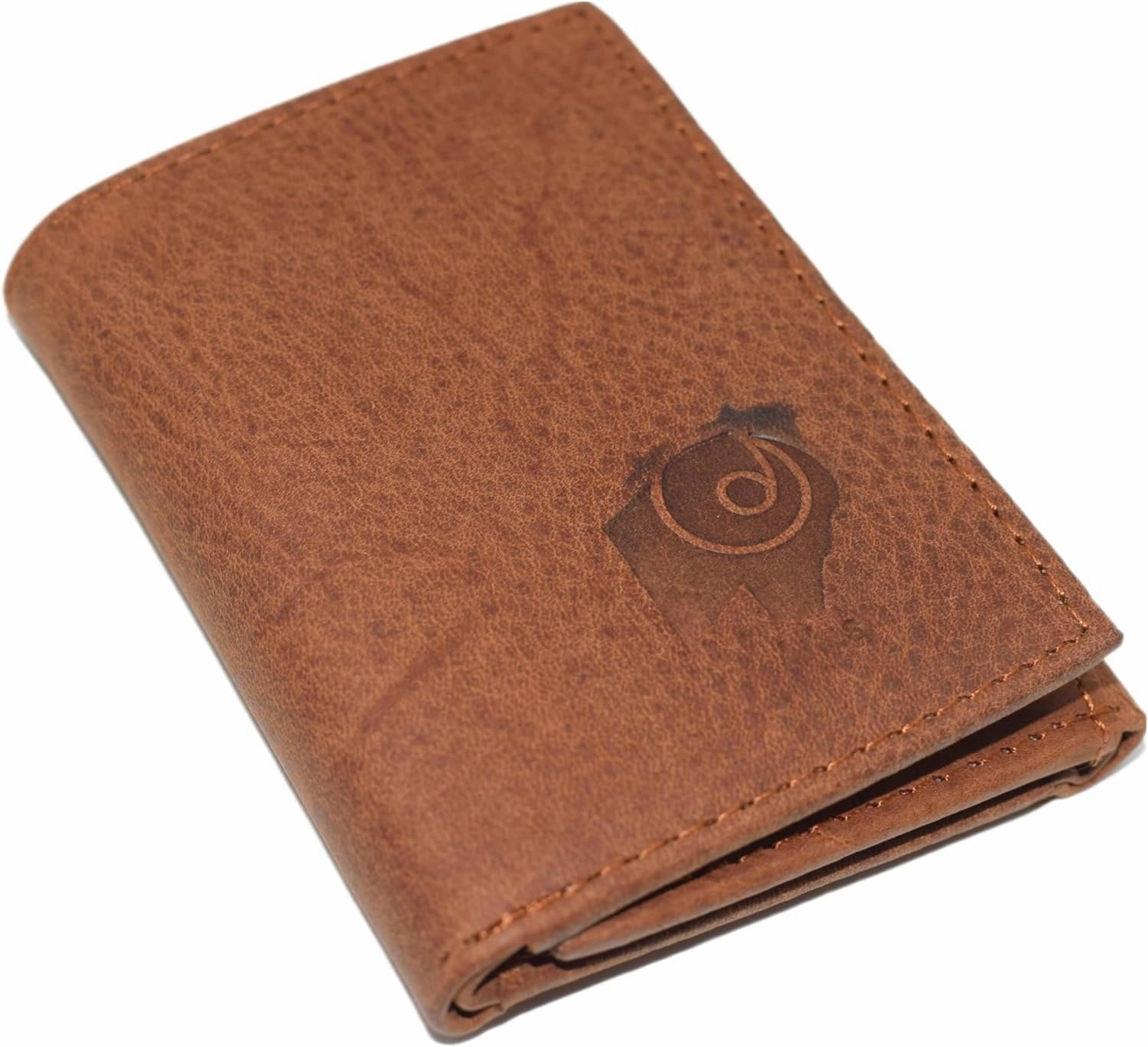 Hot Sale Alert Flash Deal Alert Marshal Aries Men'S Genuine Leather Bifold Trifold Rfid Blocking Wallet Zodiac Sign (Trifold)