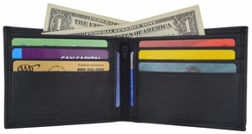 Genuine Lambskin Soft Leather Bifold Men'S Wallet With Inner Zipper 1103 Exclusive Online Deal Instant Hot Deal