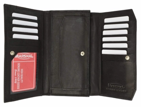 Shop Save Big Limited Stock Deals Womens Checkbook Wallet With Id Window And Snap Button Closure 3547 Cf (C)
