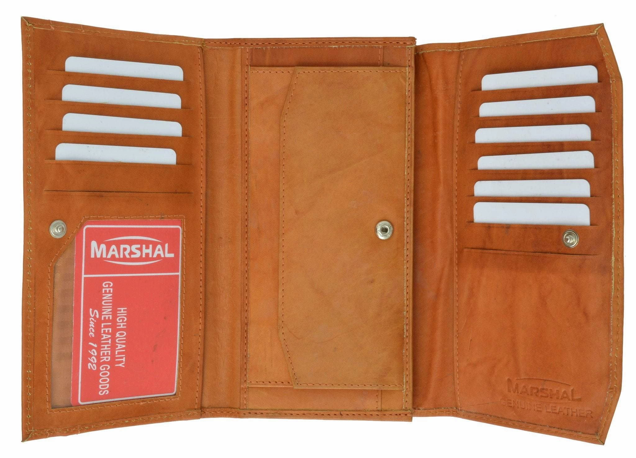 Womens Checkbook Wallet With Id Window And Snap Button Closure 3547 Cf (C) Exclusive Hot Pick Shop Hot Picks