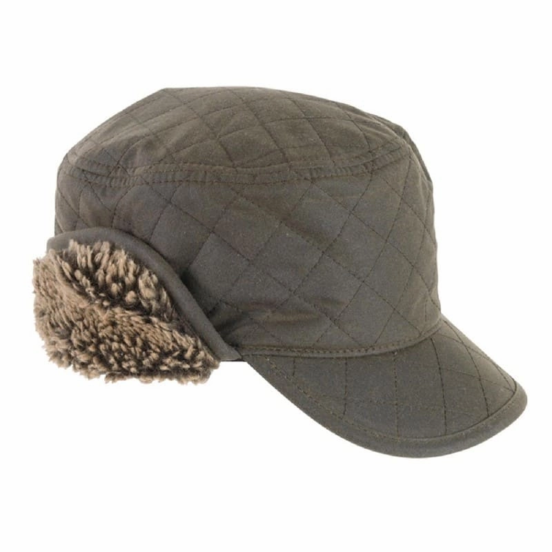 Today Only Steal Barbour Stanhope Mens Hunting Cap - Olive