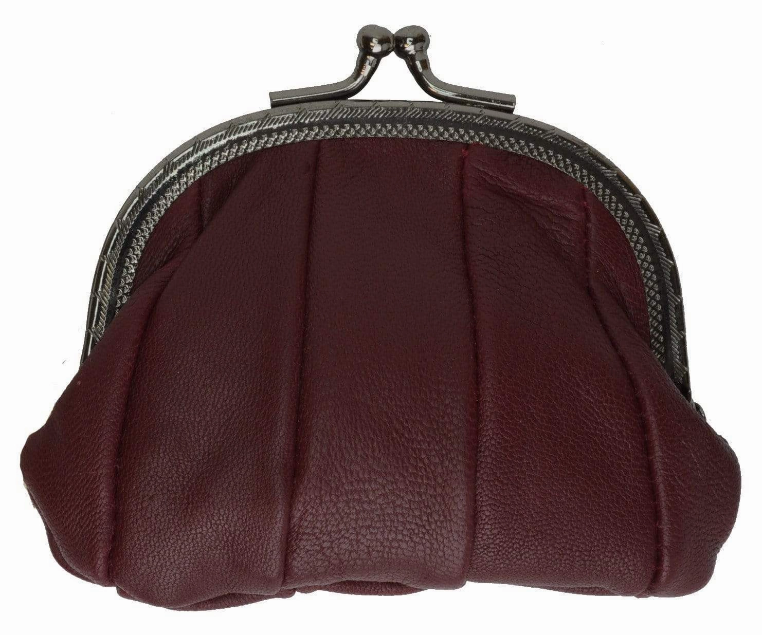 Genuine Leather Small Change Purse With Clasp Y970 (C) Limited Time Discount