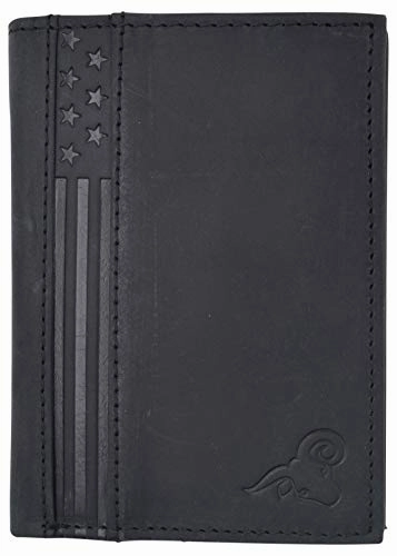 Rfid Blocking Bifold Usa Wallet For Men Leather Extra Capacity Mens Bifold Wallet W/ Vertical Design Online Exclusive Deal
