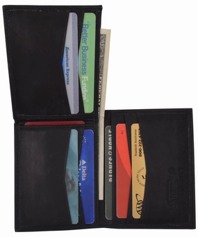 Grab the Deal Now Cowhide Leather Slim L Shape Id Card Holder Bifold Wallet 1309 Cf