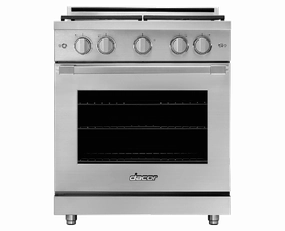 Dacor HGPR30SLPH 30" Gas Pro Range, Silver Stainless Steel, Liquid Propane/High Altitude