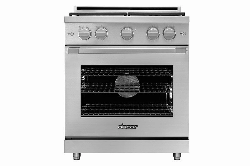 Dacor HGPR30SNGH 30" Gas Pro Range, Silver Stainless Steel, Natural Gas/High Altitude