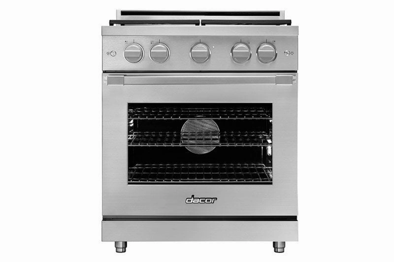 Dacor HGR30PSLP 30" Gas Range, Silver Stainless Steel, Liquid Propane
