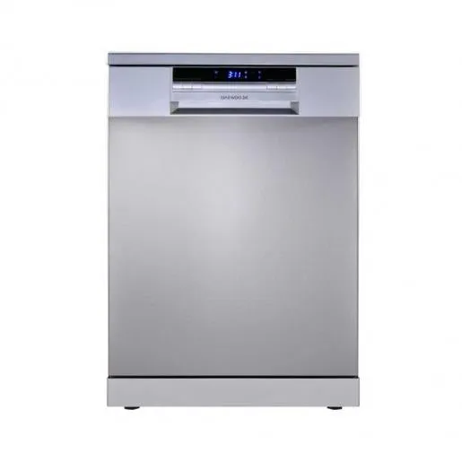Daewoo Dish Washer 14 Set 8 Program A    3 Basket 3 Spray Led Display Steel