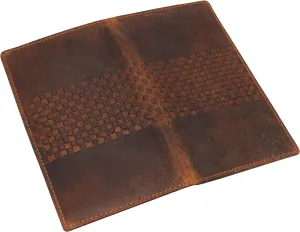 Limited Stock Hot Deal Cazoro Rfid Protected Vintage Leather Long Bifold Slim Wallet For Women Men