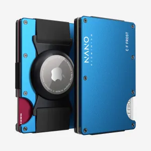 Personalised Airtag Cash Strap Wallet (Velocity Blue) Grab It Now