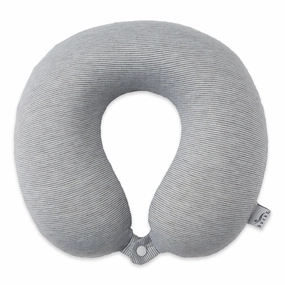 Special Surprise Sale Jersey Stripe - Memory Foam Neck Pillow - Gray Stripe
