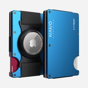 Personalised Airtag Cash Strap Wallet (Velocity Blue) Grab It Now