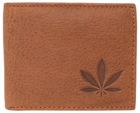 Price Drop Alert Hot Offer Inside Marijuana Leaf Rfid Blocking Real Leather Bifold Classic Wallet For Men