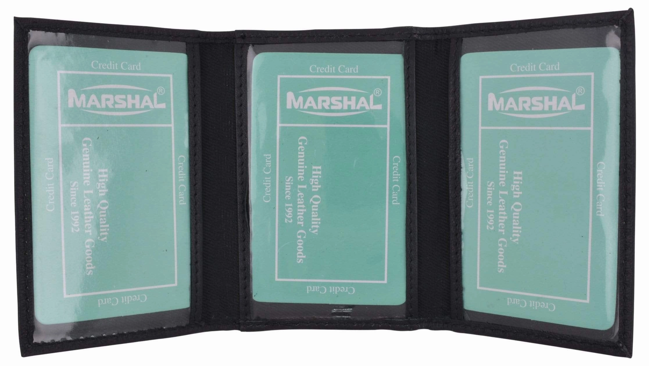 Men'S Genuine Soft Leather Multiple Id Windows Slim Trifold Holder Daily Clearance Deal Surprise Discount Today