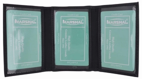 Men'S Genuine Soft Leather Multiple Id Windows Slim Trifold Holder Daily Clearance Deal Surprise Discount Today