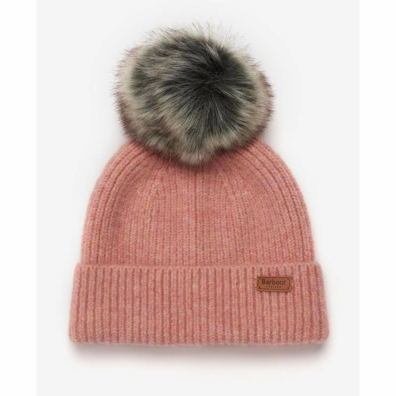 Limited Stock Alert Exclusive Online Deal Barbour Chilton Ladies Beanie - Pink