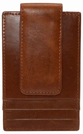 Today Only Hot Sale Rfid Blocking Front Pocket Money Clip Vintage Leather Strong Magnetic Slim Wallet