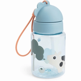 Grab It Now Grab Todays Deal Donebydeer Blue Water Bottle W/Straw Tiny Farm