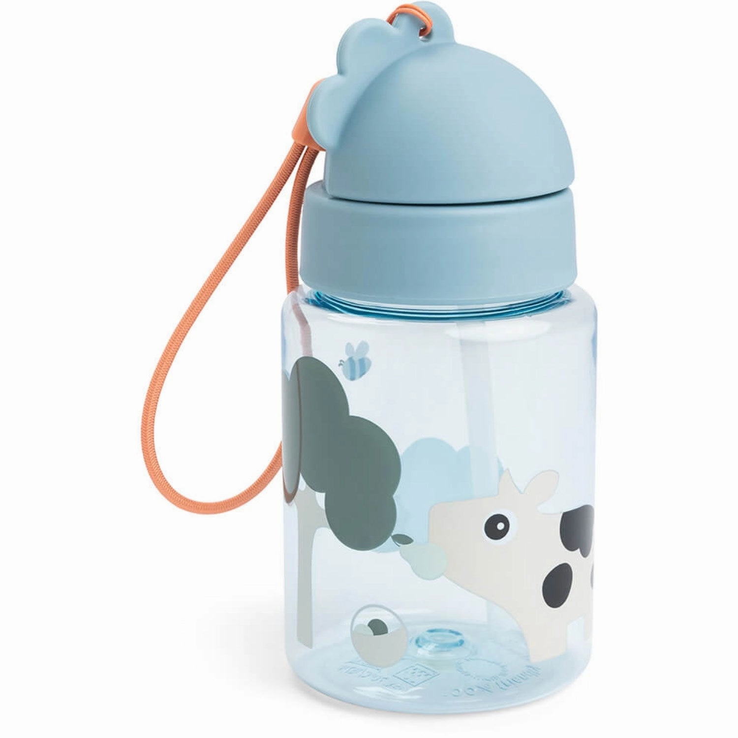 Grab It Now Grab Todays Deal Donebydeer Blue Water Bottle W/Straw Tiny Farm