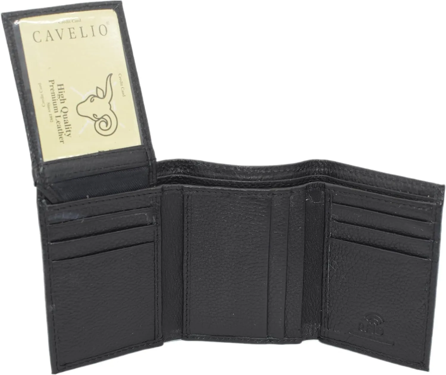 Steal Todays Offer Limited Stock Hot Deal Cavelio Rfid Blocking Trifold Cowhide Leather Wallet For Men With Flap Up Id Holder (Brown)