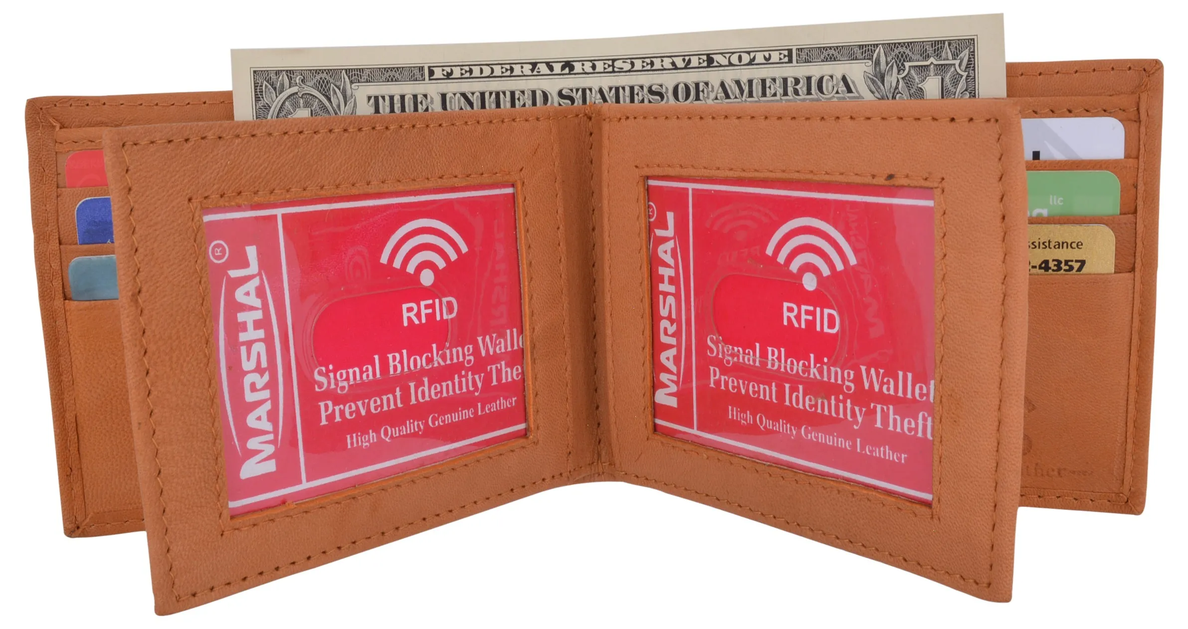 Rfid Blocking Bifold Leather Mens Multi Credit Card Id Holder Wallet Dont Miss This Steal Price Slash Today