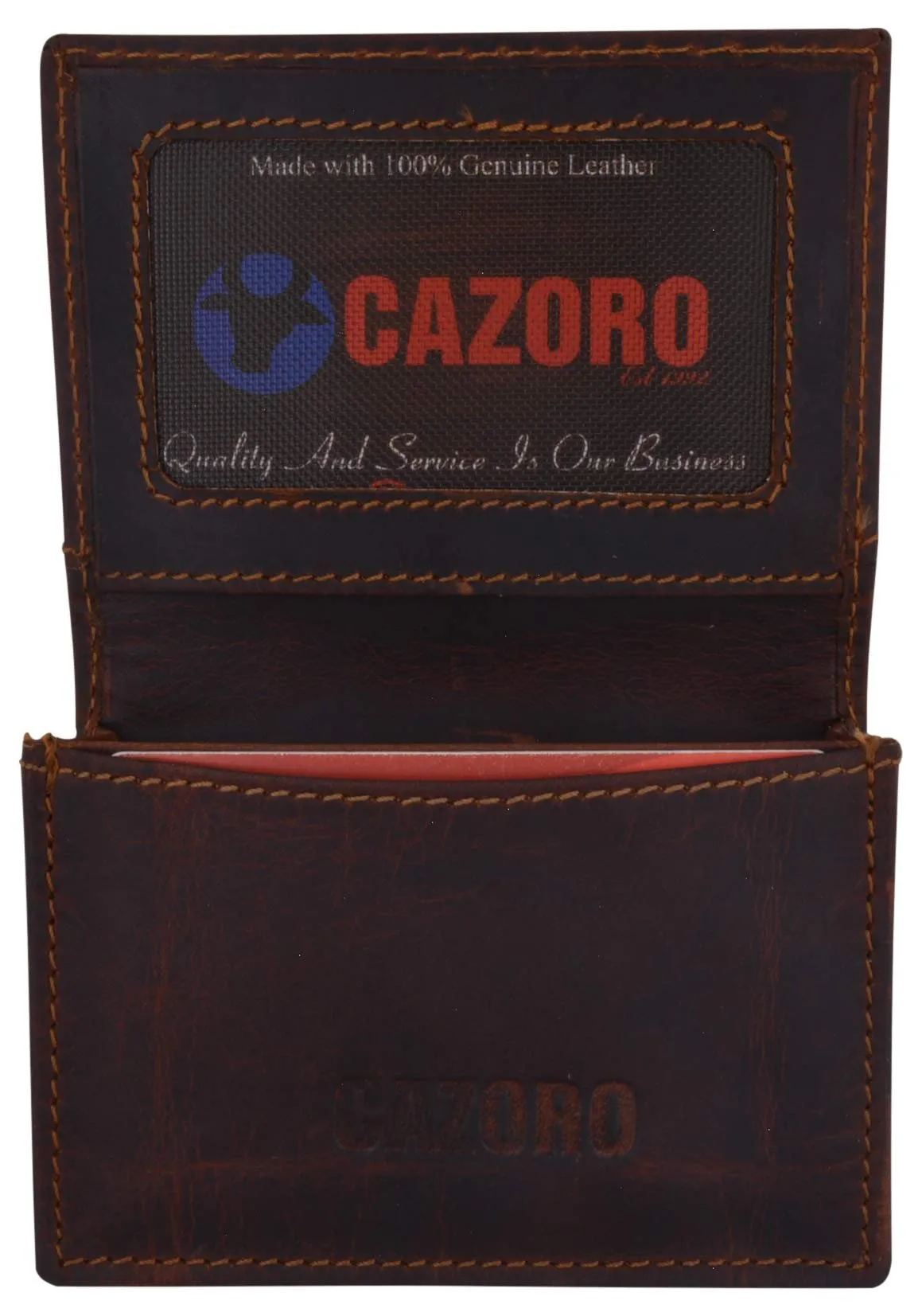 Save More Online Clearance Alert Now Rfid Premium Vintage Leather Men'S Expandable Credit Card Id Holder Wallet