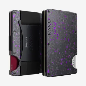 Personalised Cash Strap Wallet (Nero/Viola) Perfect Gift Offer