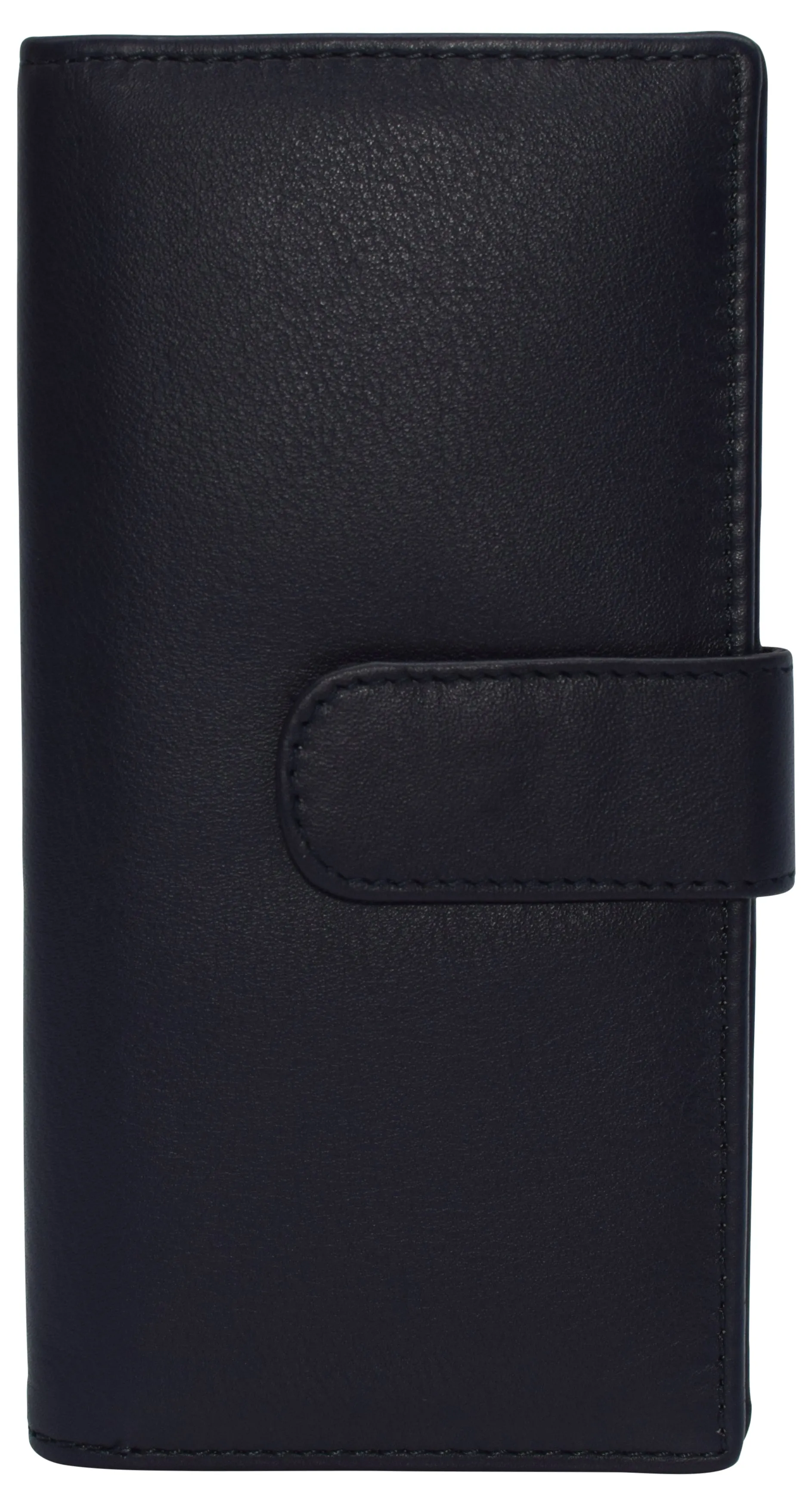 Exclusive Online Discount Real Leather Checkbook Cover Rfid Wallets For Women Duplicate Check With Snap Closure