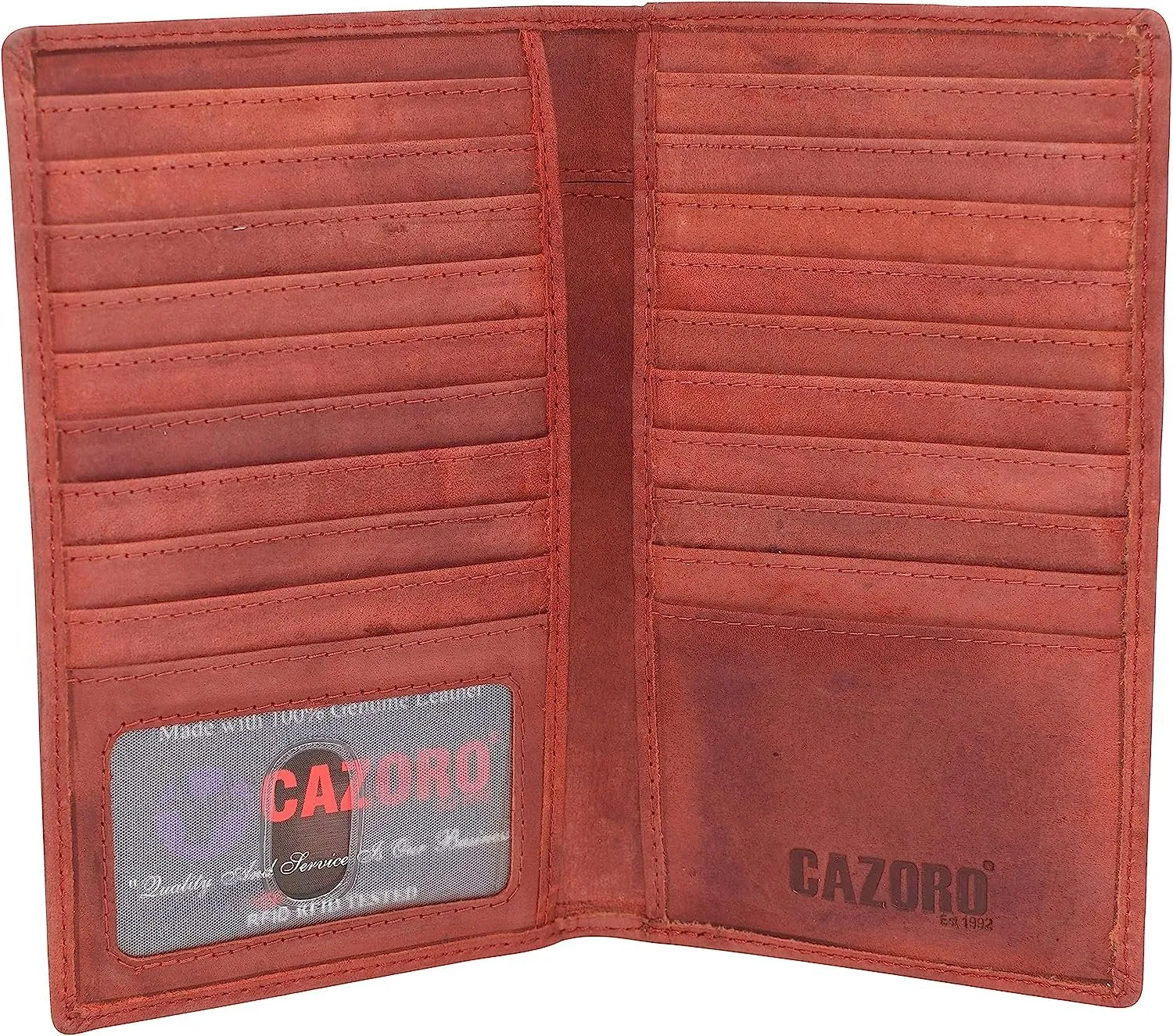 Rfid Blocking Premium Vintage Leather Long Bifold Credit Card Id Wallet Trending Savings Now Special Offer Inside