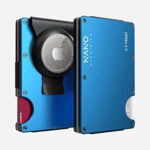 Personalised Airtag Money Clip Wallet (Velocity Blue) Flash Sale Alert Now