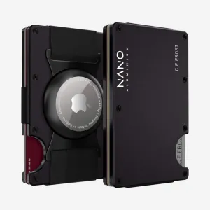 Weekend Specials Personalised Airtag Cash Strap Wallet (Phantom Black)