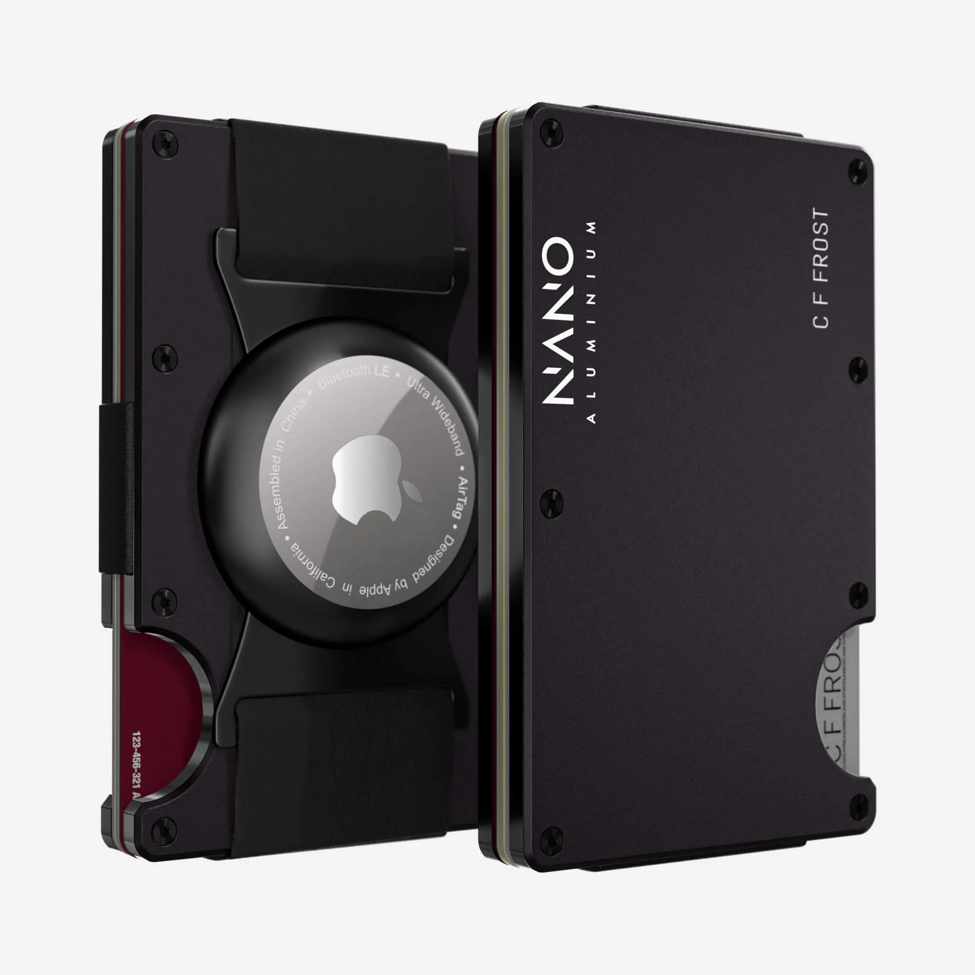Weekend Specials Personalised Airtag Cash Strap Wallet (Phantom Black)