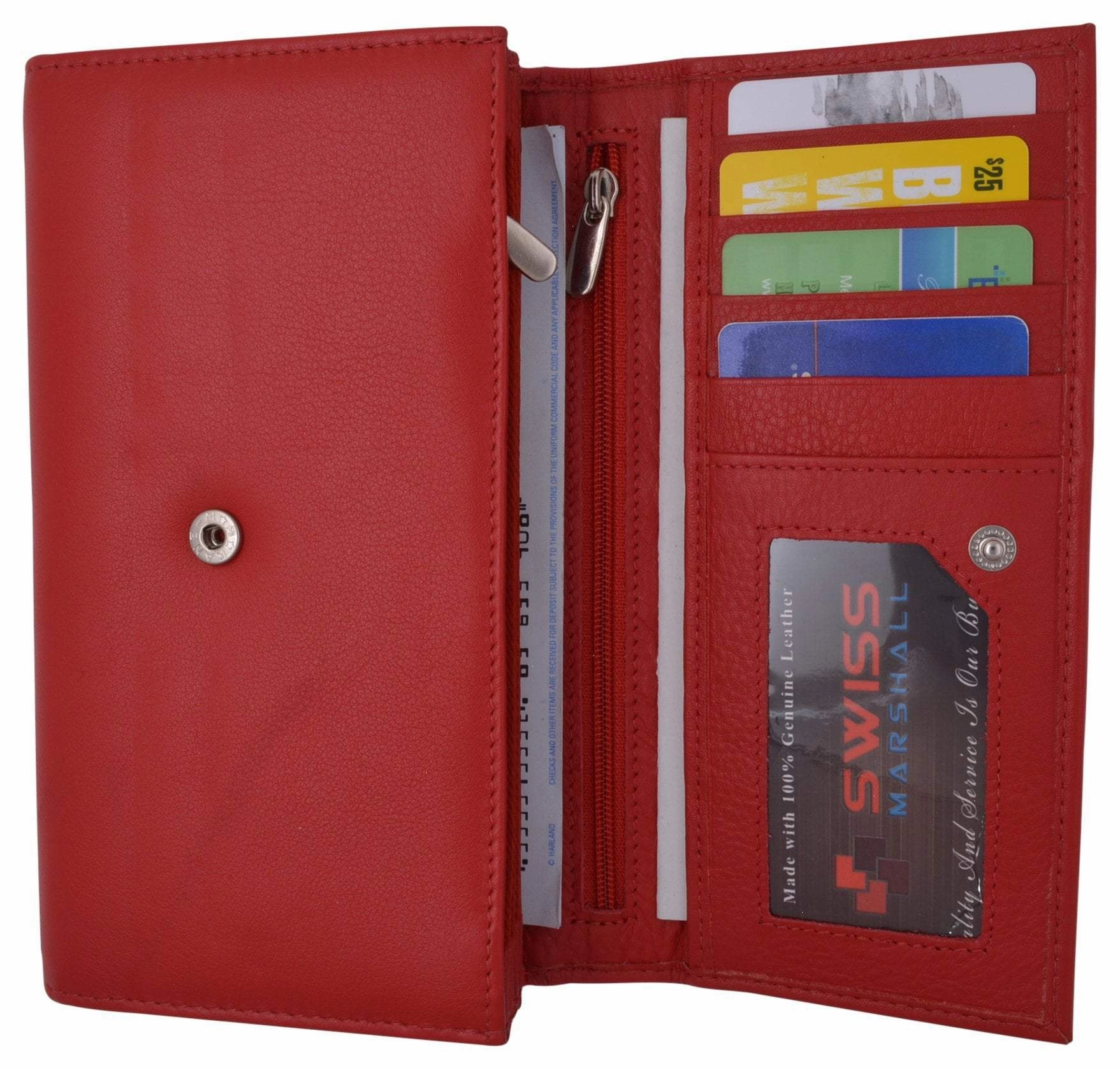 Flash Sale Alert Save Big Today Women Rfid Blocking Real Leather Wallet - Clutch Checkbook Wallet For Women