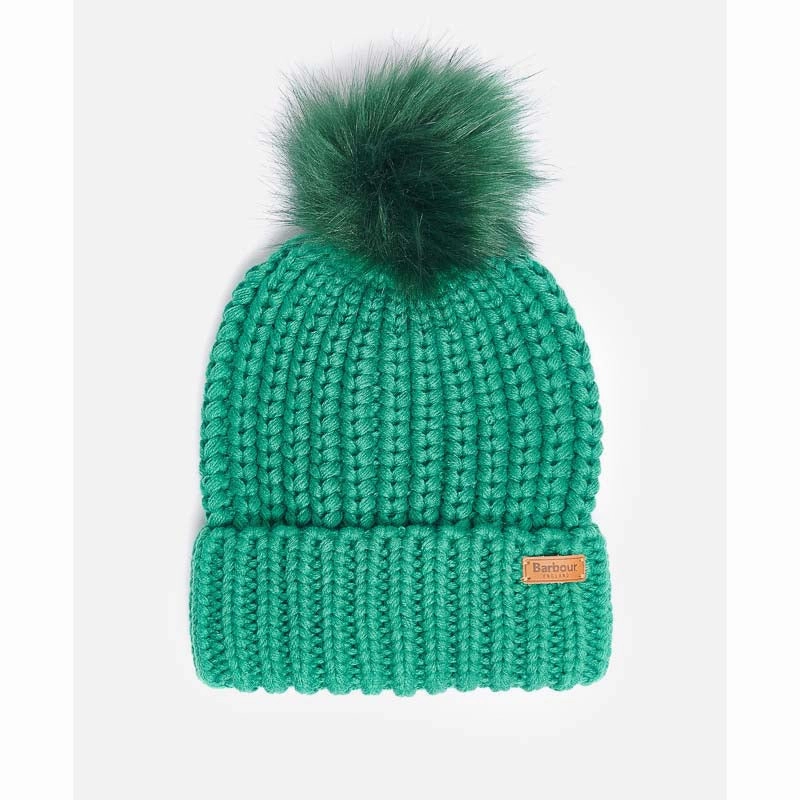 Barbour Saltburn Ladies Beanie - Glade Green Limited Time Hot Deal